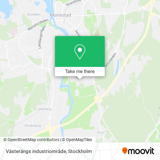 Västerängs industriområde map