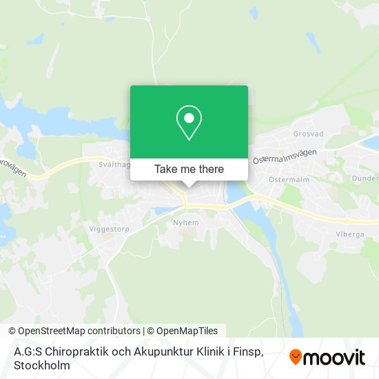 A.G:S Chiropraktik och Akupunktur Klinik i Finsp map