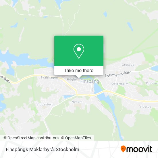 Finspångs Mäklarbyrå map