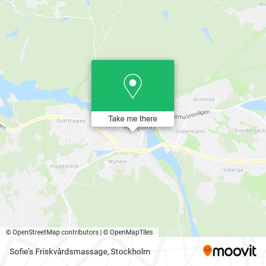 Sofie's Friskvårdsmassage map