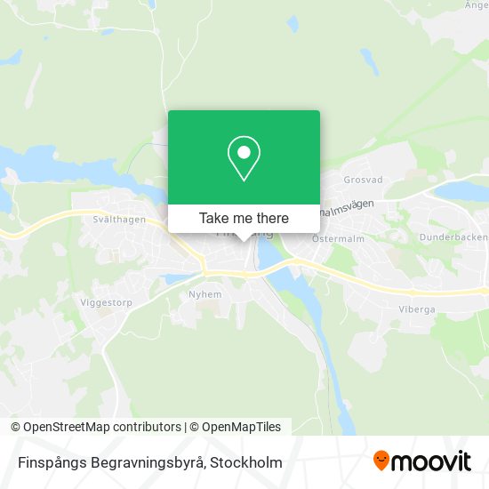 Finspångs Begravningsbyrå map