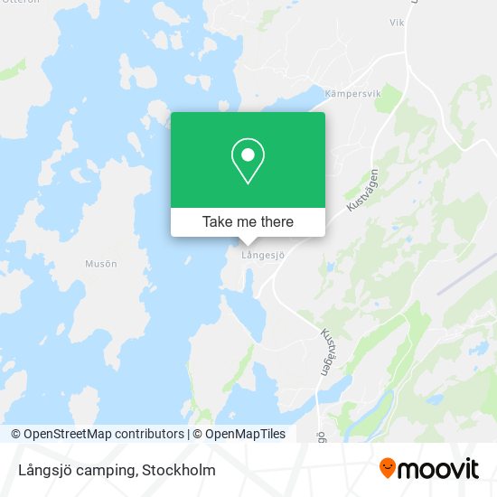 Långsjö camping map