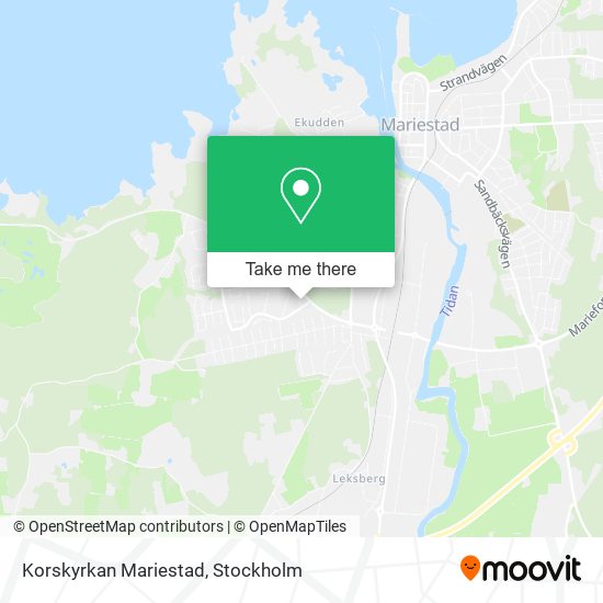 Korskyrkan Mariestad map