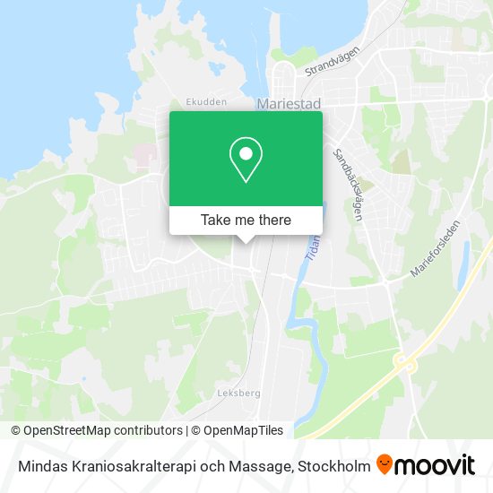 Mindas Kraniosakralterapi och Massage map