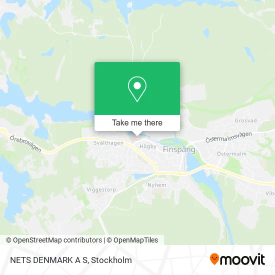 NETS DENMARK A S map