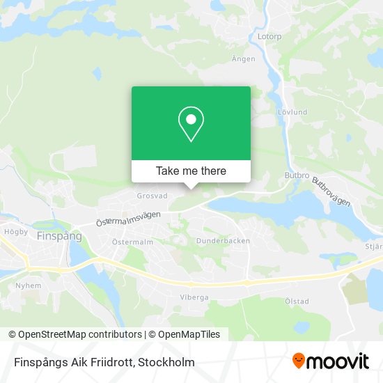 Finspångs Aik Friidrott map