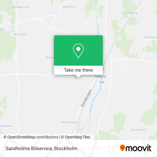 Sandholms Bilservice map