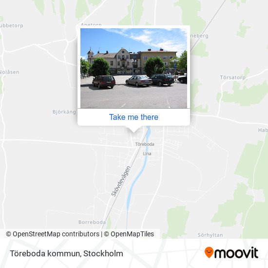 Töreboda kommun map
