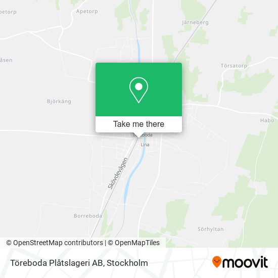 Töreboda Plåtslageri AB map