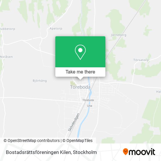 Bostadsrättsföreningen Kilen map