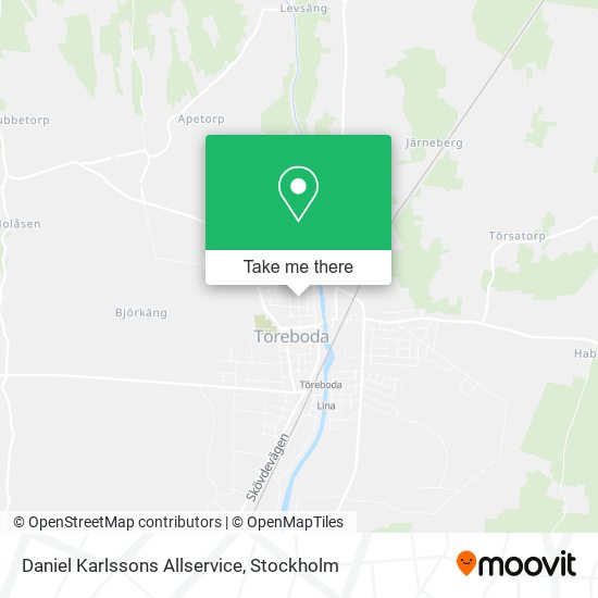 Daniel Karlssons Allservice map
