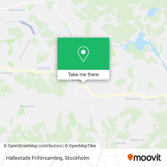 Hällestads Friförsamling map