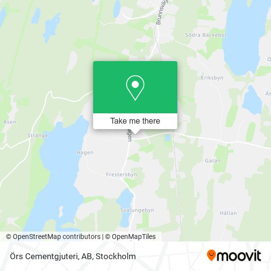 Örs Cementgjuteri, AB map