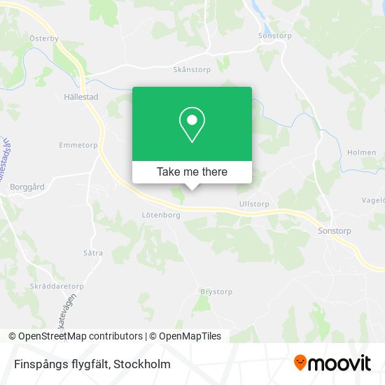 Finspångs flygfält map