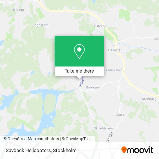 Savback Helicopters map