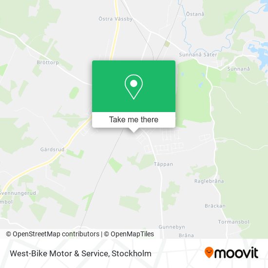 West-Bike Motor & Service map