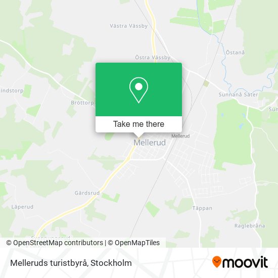 Melleruds turistbyrå map