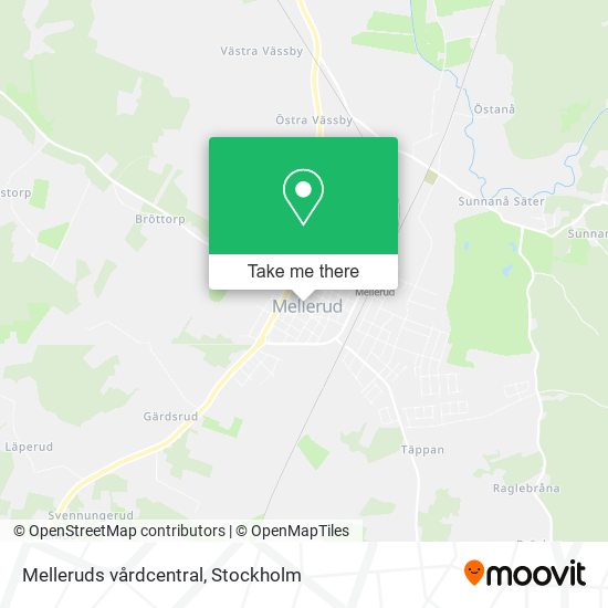 Melleruds vårdcentral map