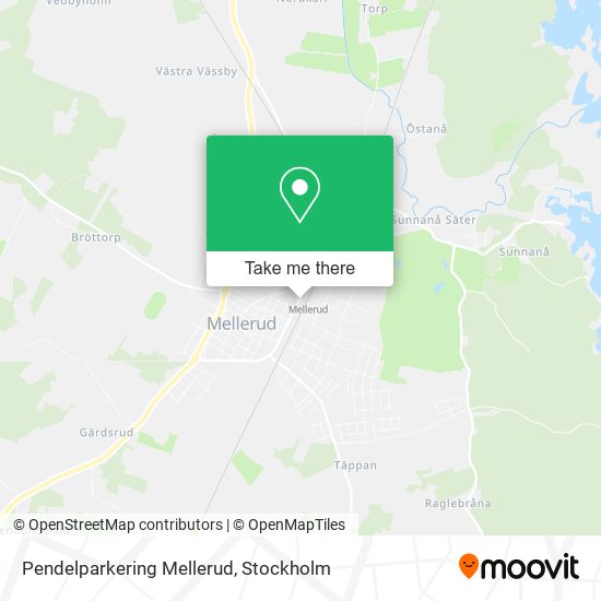 Pendelparkering Mellerud map