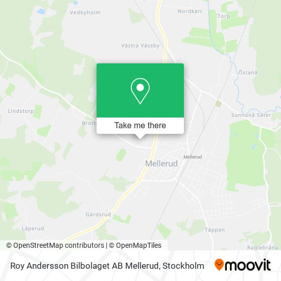 Roy Andersson Bilbolaget AB Mellerud map