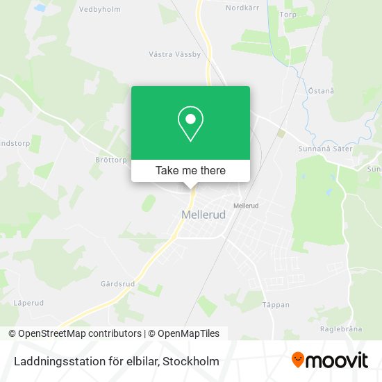 Laddningsstation för elbilar map