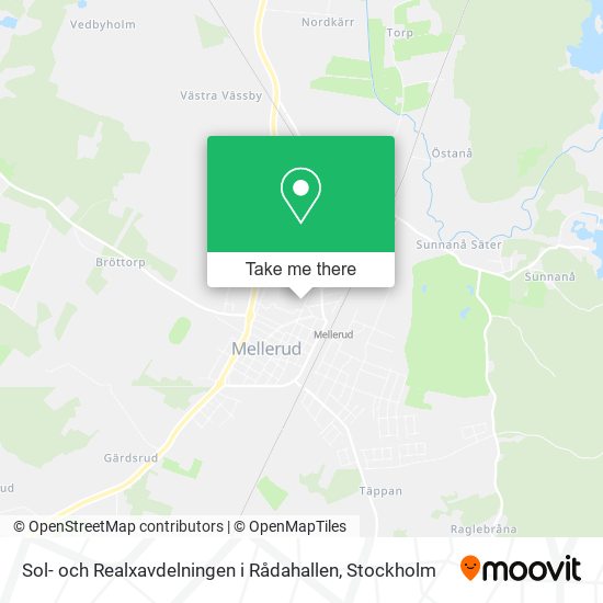 Sol- och Realxavdelningen i Rådahallen map