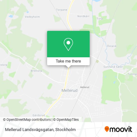 Mellerud Landsvägsgatan map