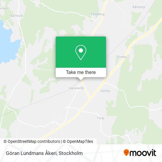 Göran Lundmans Åkeri map