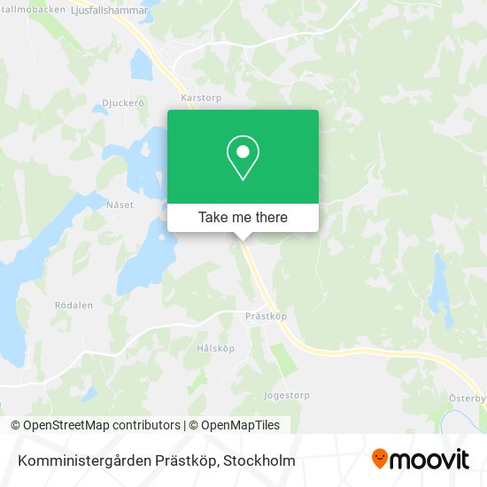 Komministergården Prästköp map