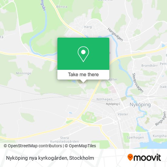 Nyköping nya kyrkogården map