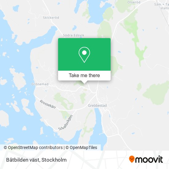 Båtbilden väst map
