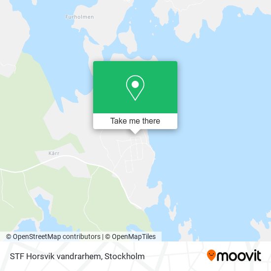 STF Horsvik vandrarhem map