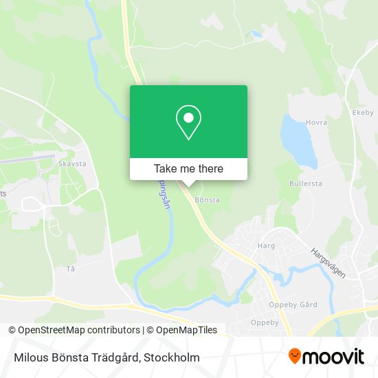 Milous Bönsta Trädgård map