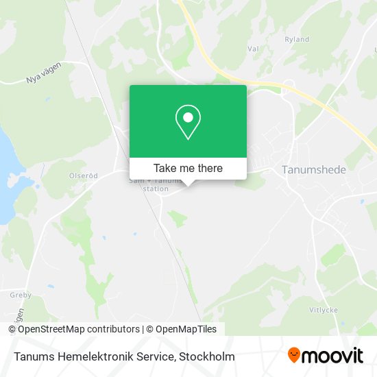 Tanums Hemelektronik Service map