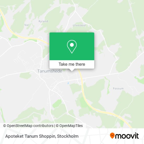 Apoteket Tanum Shoppin map