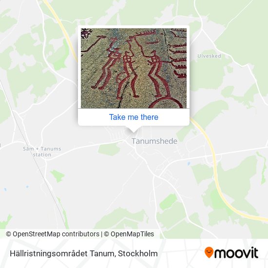 Hällristningsområdet Tanum map