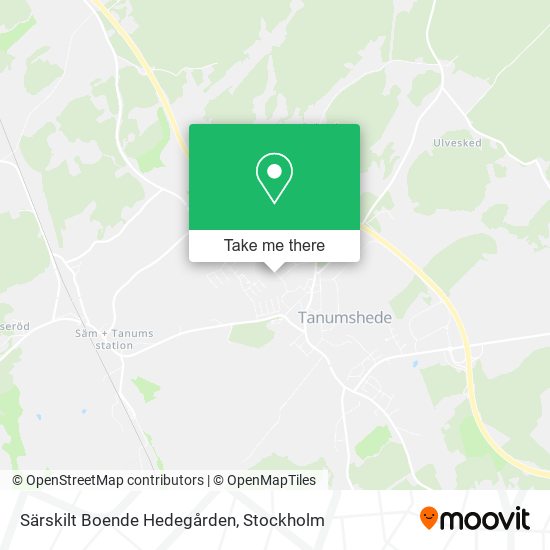 Särskilt Boende Hedegården map