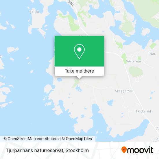 Tjurpannans naturreservat map