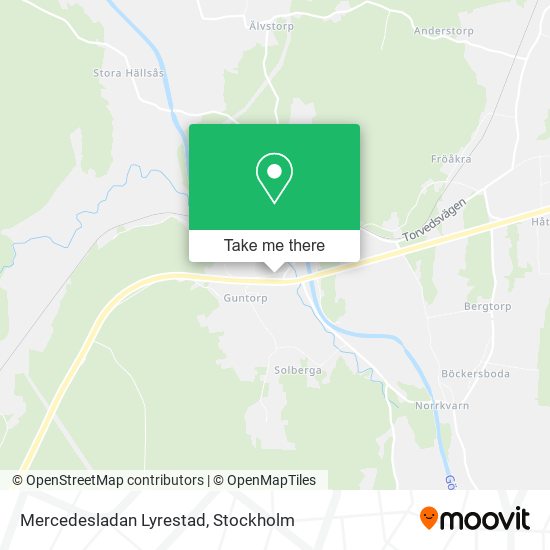 Mercedesladan Lyrestad map