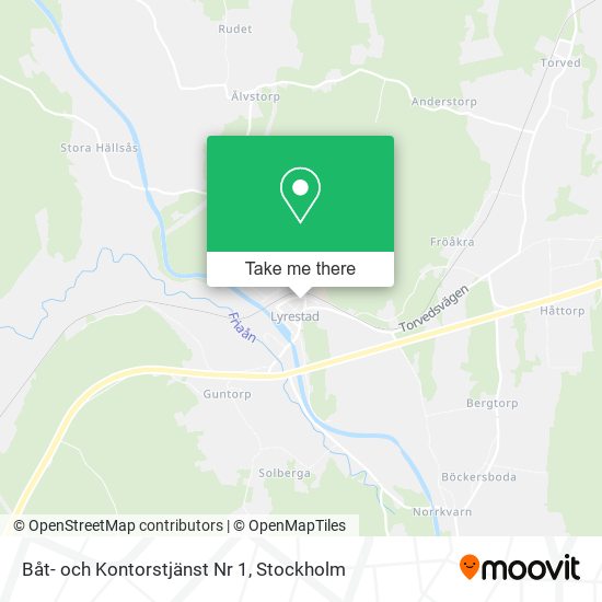 Båt- och Kontorstjänst Nr 1 map