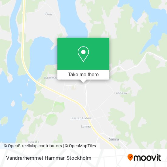 Vandrarhemmet Hammar map