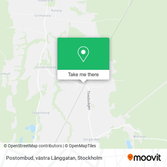 Postombud, västra Långgatan map