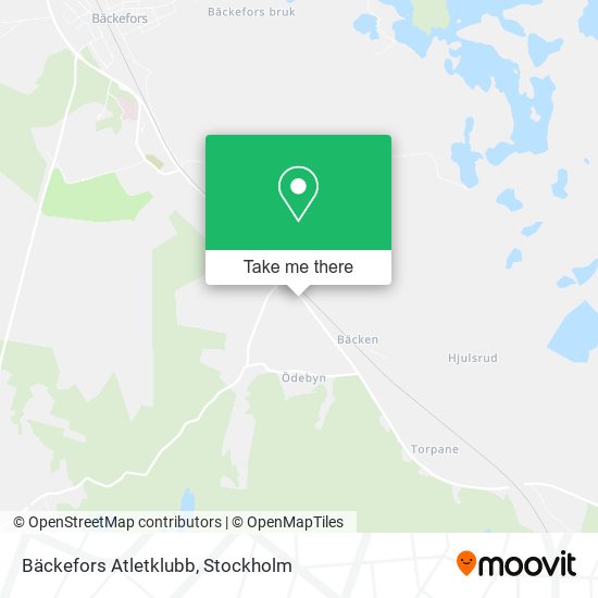 Bäckefors Atletklubb map