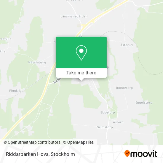 Riddarparken Hova map