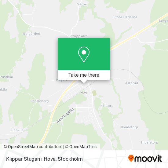 Klippar Stugan i Hova map
