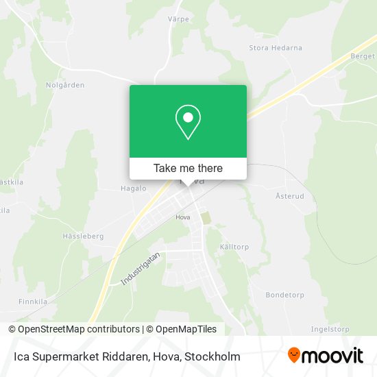 Ica Supermarket Riddaren, Hova map