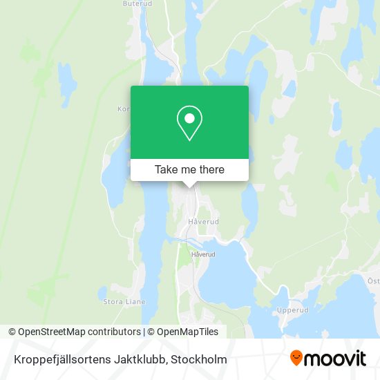 Kroppefjällsortens Jaktklubb map