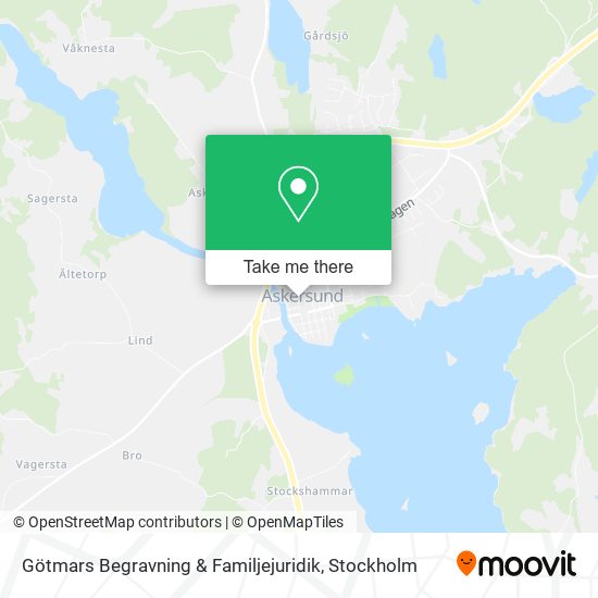Götmars Begravning & Familjejuridik map