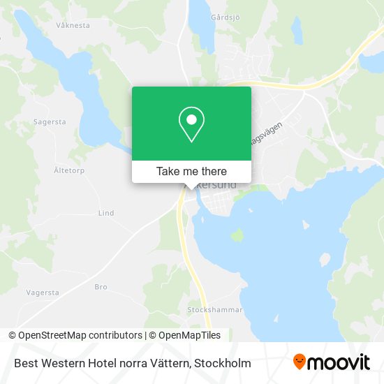 Best Western Hotel norra Vättern map