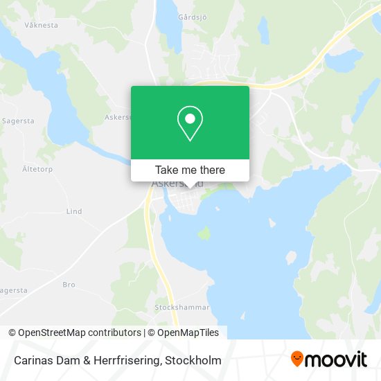 Carinas Dam & Herrfrisering map